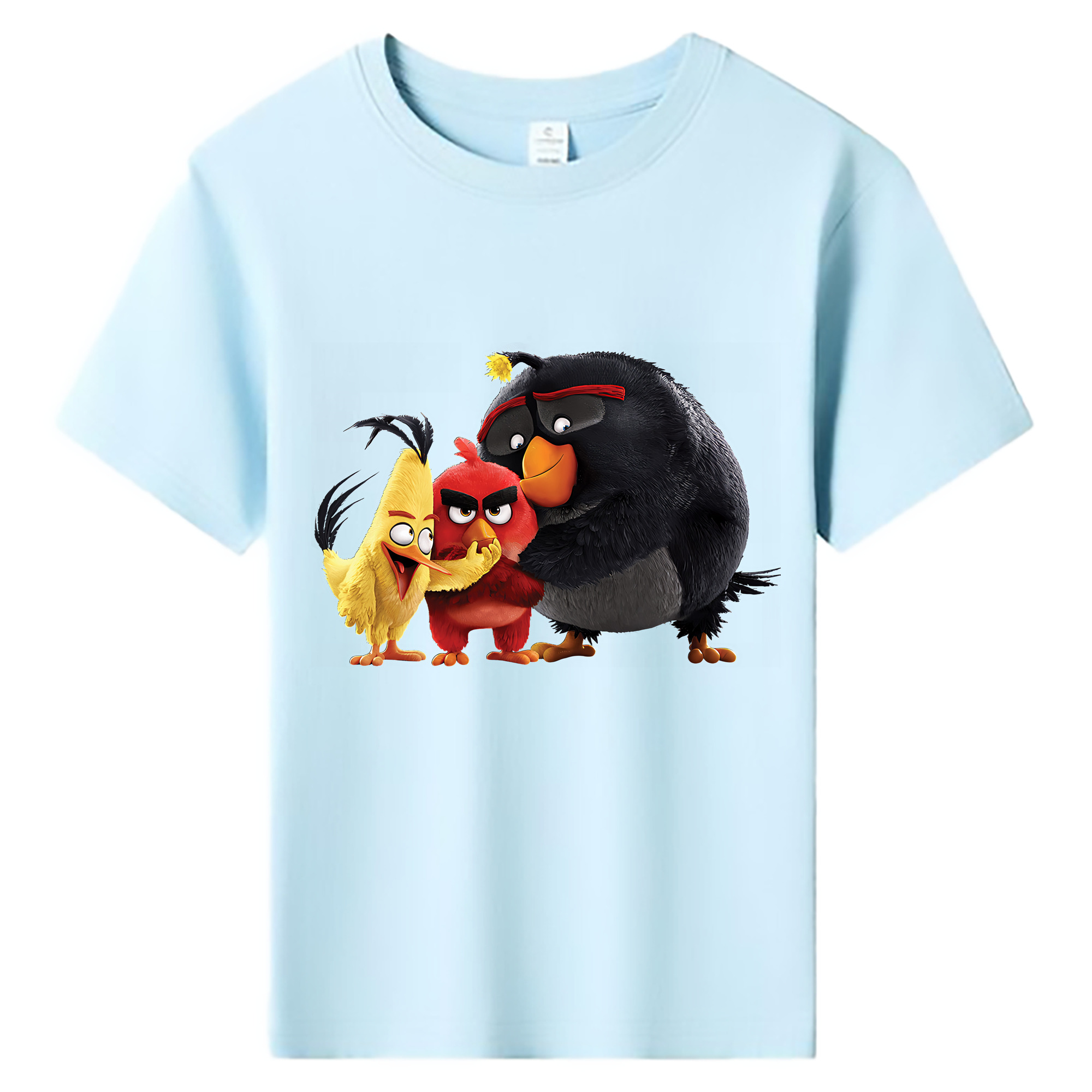 （画像用） Angry Birds アングリーバード 綿100％キッズTシャツ（フロントプリント）
